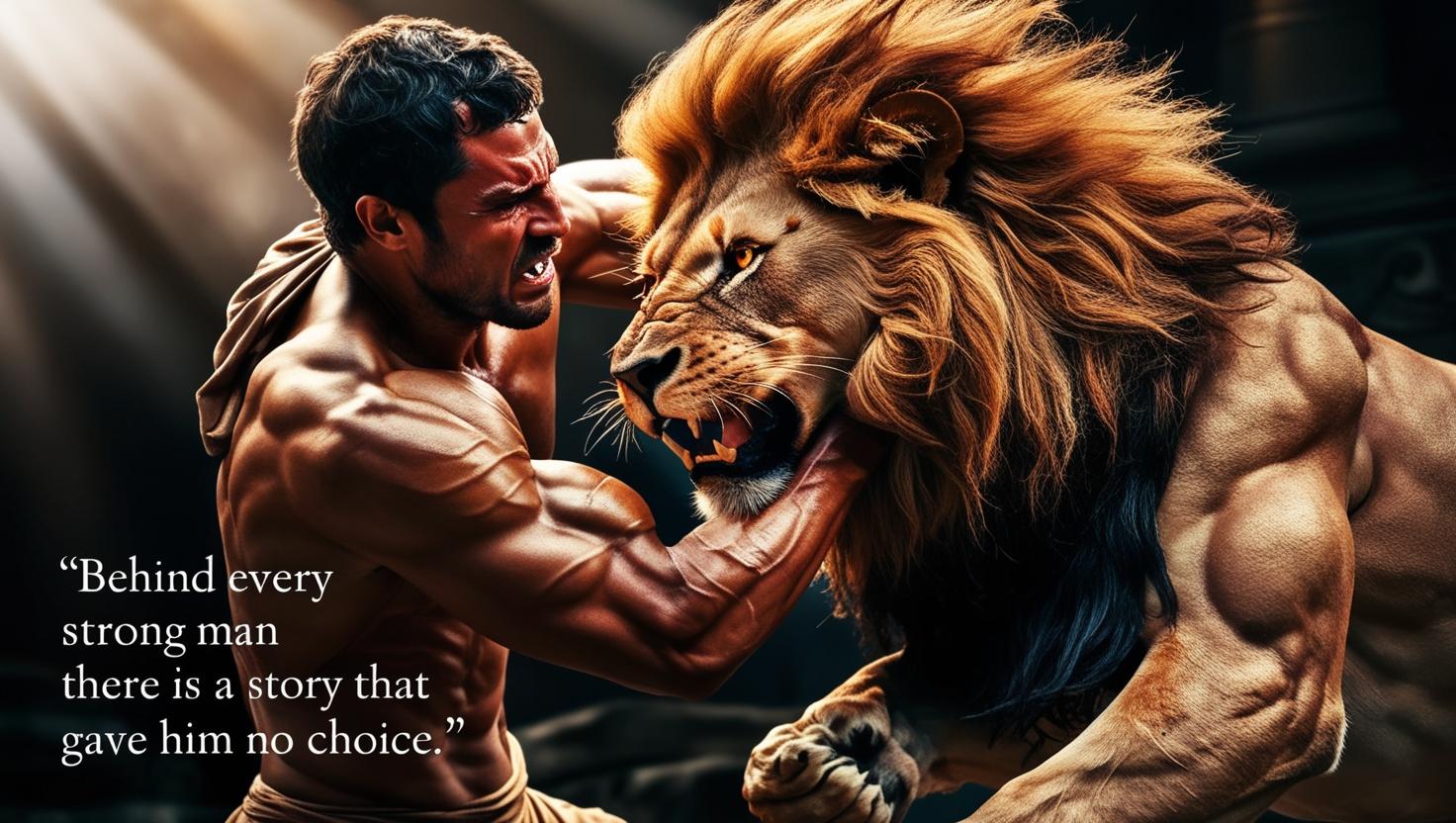 BEHIND EVERY STRONG MAN, THERE IS A PAINFUL STORY.