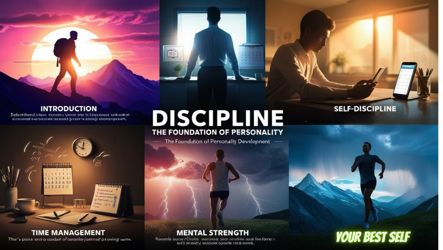 DISCIPLINE IS THE FOUNDATION OF A GREAT PERSONALITY